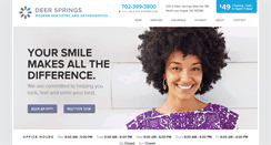 Desktop Screenshot of deerspringsmoderndentistry.com